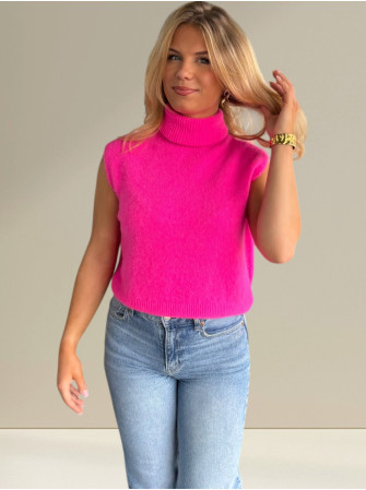 Pull sans manches Col Roulé