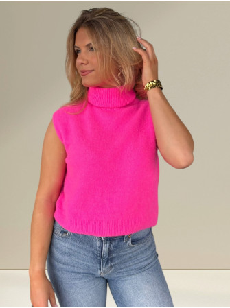 Pull sans manches Col Roulé