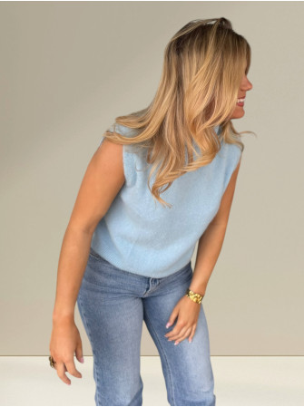 Pull sans manches Col Roulé