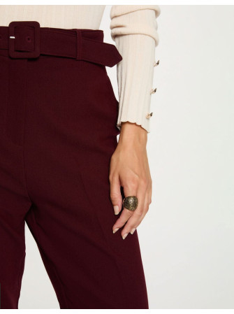 Pantalon Droit Taille Haute