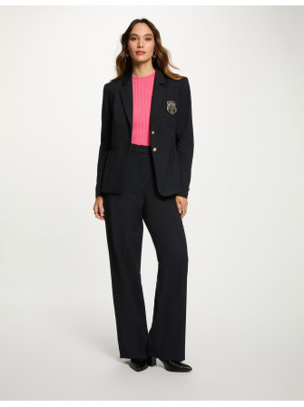 Pantalon Droit Taille Haute