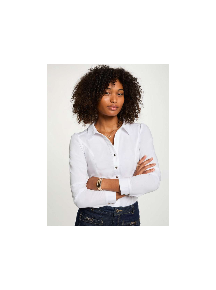 Chemise Ceintrée à Manches Longues