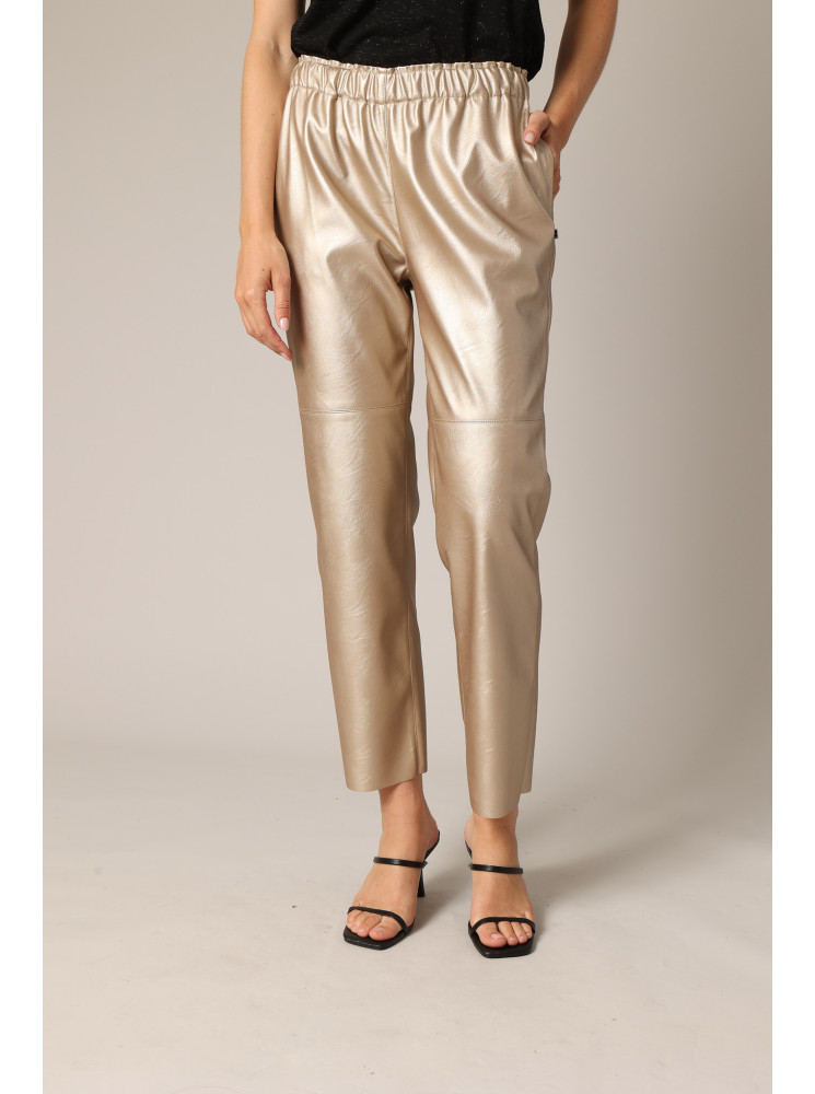 Pantalon Effet "Cuir Métallisé"