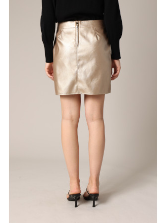 Jupe Effet "Cuir Métallisé"
