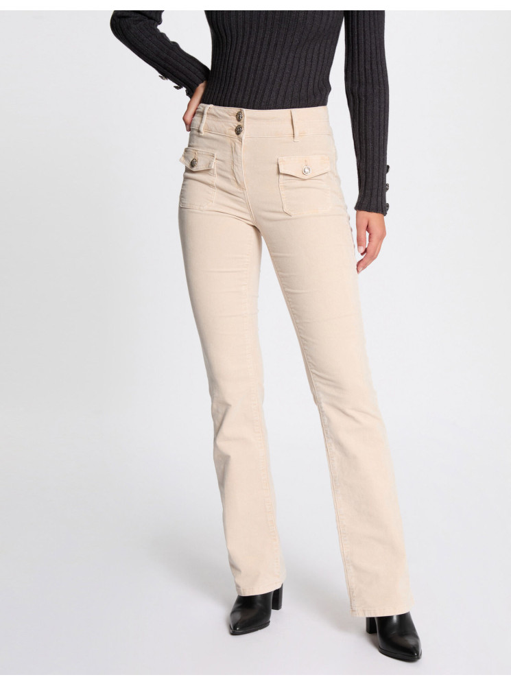 Pantalon en Velours Cotelé