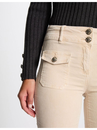 Pantalon en Velours Cotelé