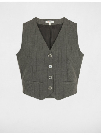 Gilet Rayé sans Manches