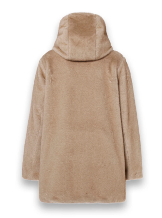 Manteau à Capuche en Fausse Fourrure
