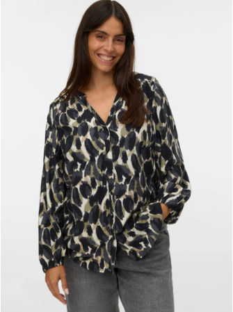 Chemise Imprimée à Manches...