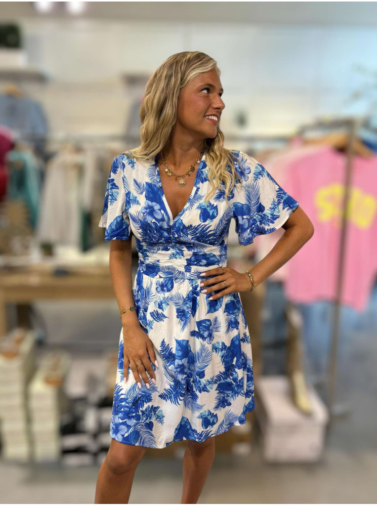 Robe courte manches volants
