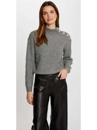 Pull en Maille Col Montant