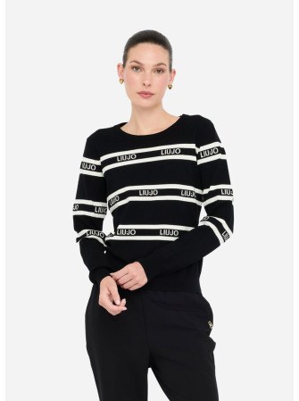 Pull Rayé Col Rond