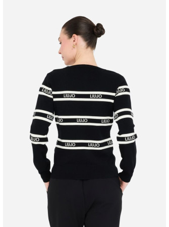 Pull Rayé Col Rond