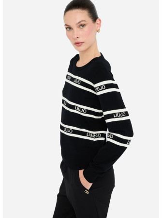 Pull Rayé Col Rond