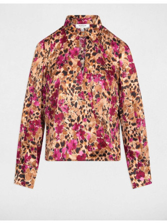 Blouse Imprimée à Col Chemise