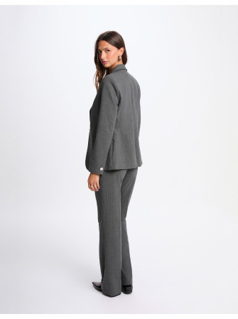 Blazer Ajusté Rayé