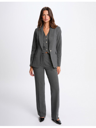 Blazer Ajusté Rayé