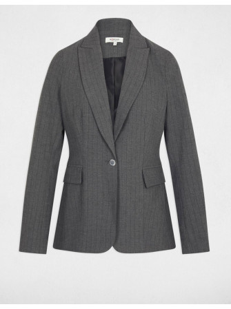 Blazer Ajusté Rayé