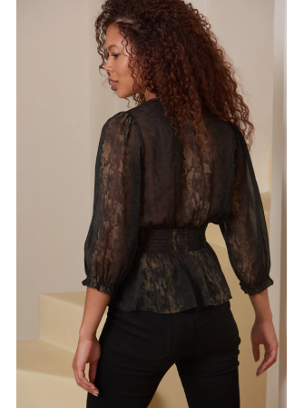 Blouse Ceintrée Imprimé "Animalier"