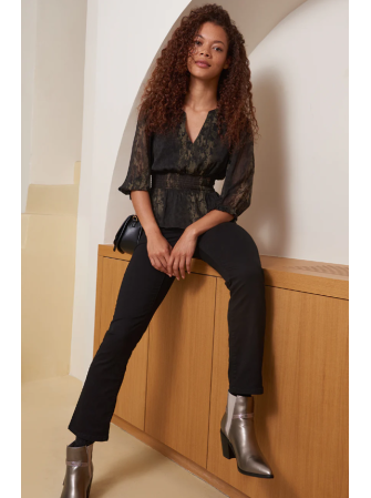 Blouse Ceintrée Imprimé "Animalier"