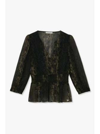 Blouse Ceintrée Imprimé "Animalier"