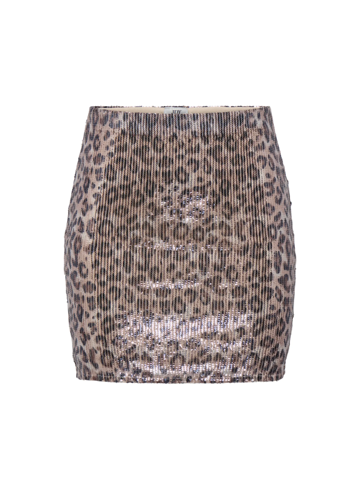 Jupe Léopard en Sequins