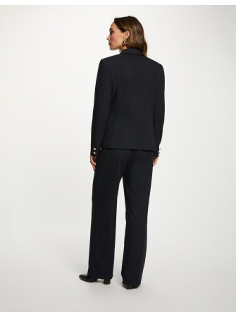 Blazer Droit à Rayures
