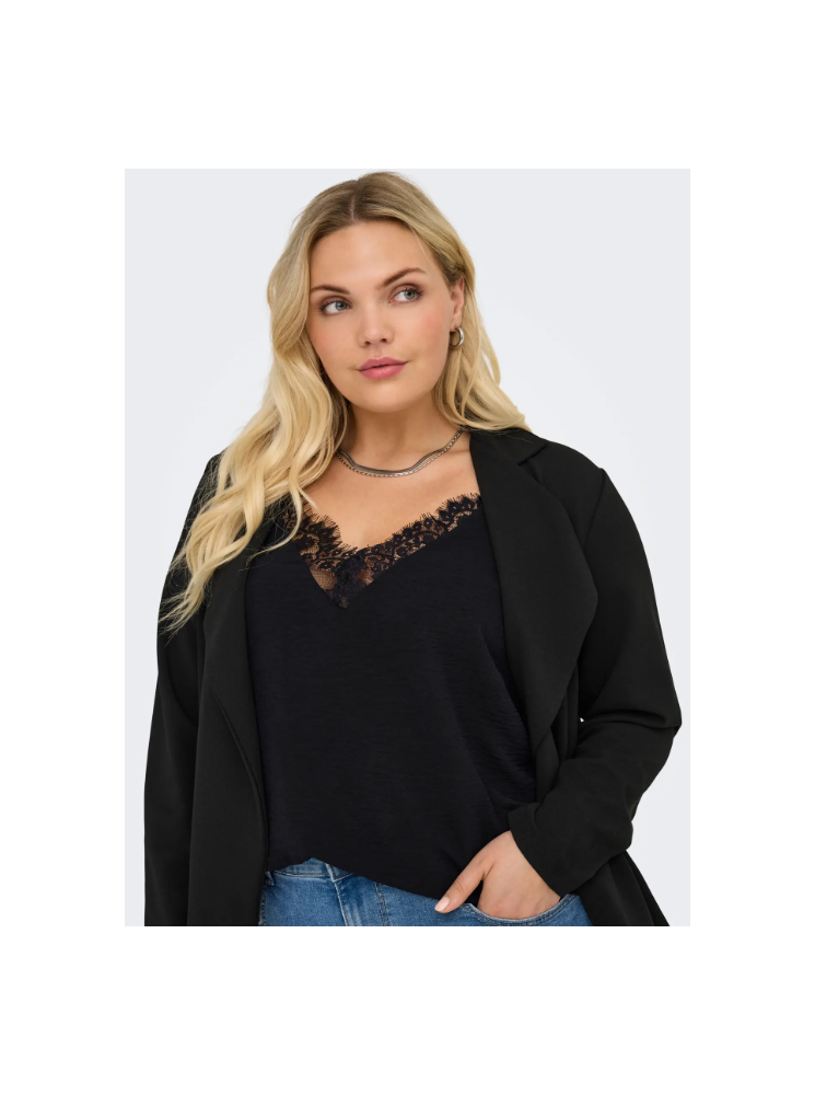 Top Fines Bretelles Col Dentelle