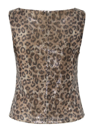 Top Léopard en Sequins