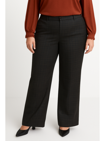 Pantalon Large à Carreaux