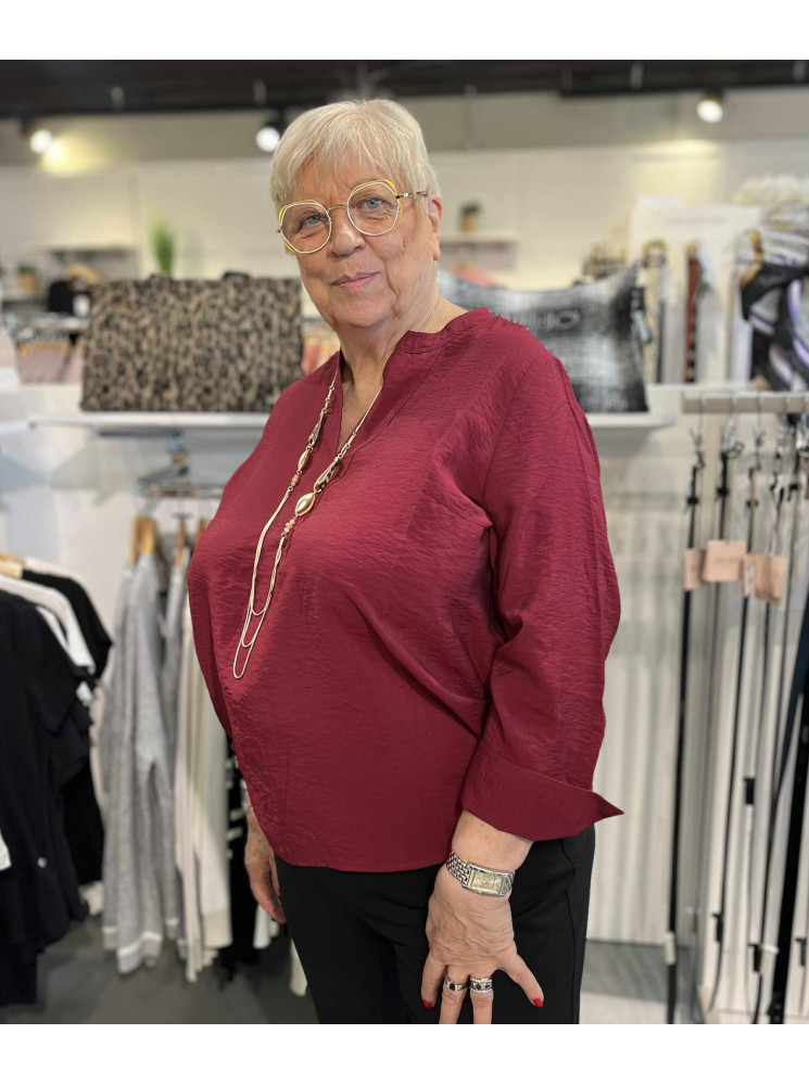 Blouse Col V Manches Longues