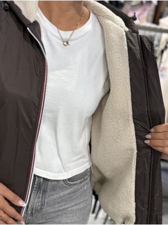 Parka court Imperméable Fourré