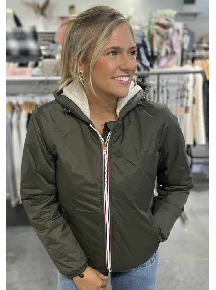 Parka court Imperméable Fourré