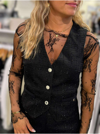 Gilet sans Manche Tweed