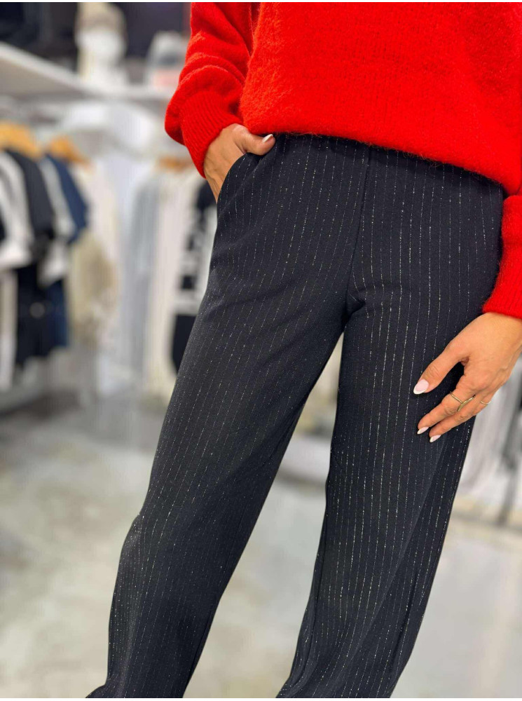 Pantalon fluide rayé