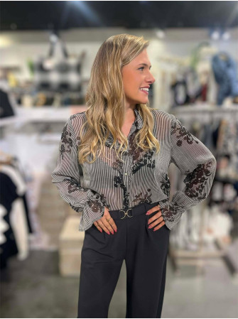 Chemise Imprimée Transparente