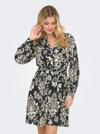 Robe Imprimée avec Ceinture