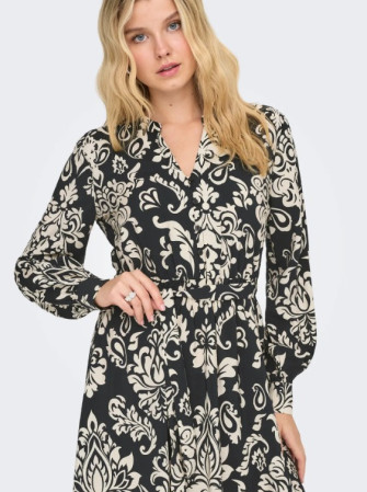 Robe Imprimée avec Ceinture