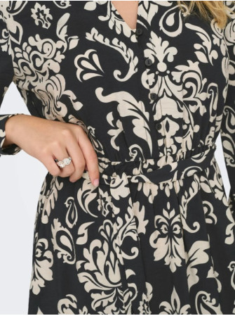 Robe Imprimée avec Ceinture