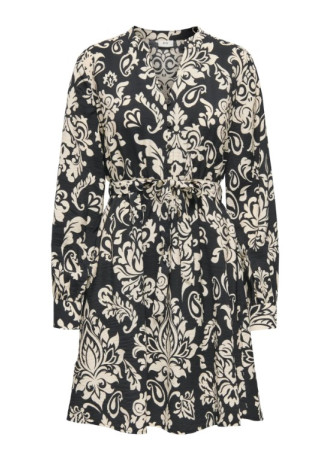 Robe Imprimée avec Ceinture