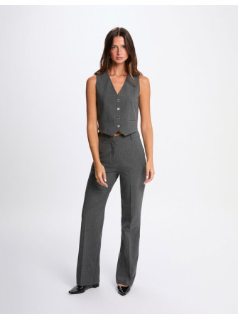 Pantalon Large Rayé