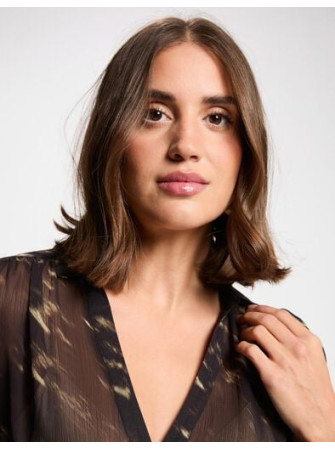 Chemise Transparente à Manches Longues