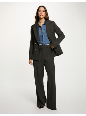 Blazer Droit à Carreaux