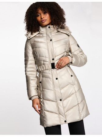 Doudoune Métallisé à Capuche