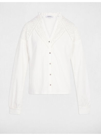 Chemise Col en Dentelle