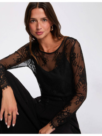 Top Doublé en Dentelle