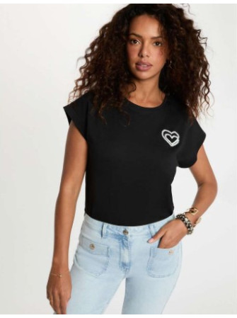 T-Shirt "Coeur" à Manches...