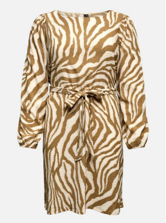 Robe Imprimée avec Ceinture