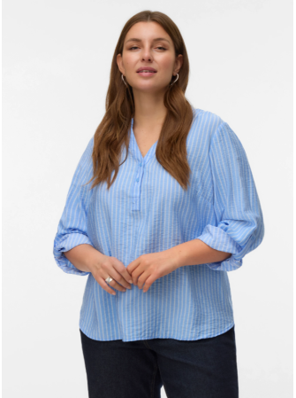 Blouse Col V rayée