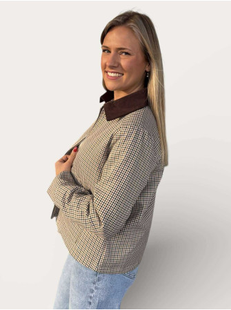 Veste à carreaux